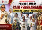 Pemkot Ambon Raih Penghargaan Financial Literacy Award 2026 dari OJK RI